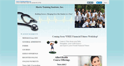 Desktop Screenshot of harristraininginstitute.com